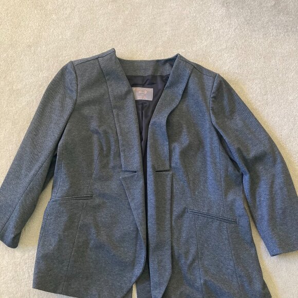 Melissa McCarthy Seven7 Draped Blazer - Charcoal - Size 3X - Picture 4 of 6